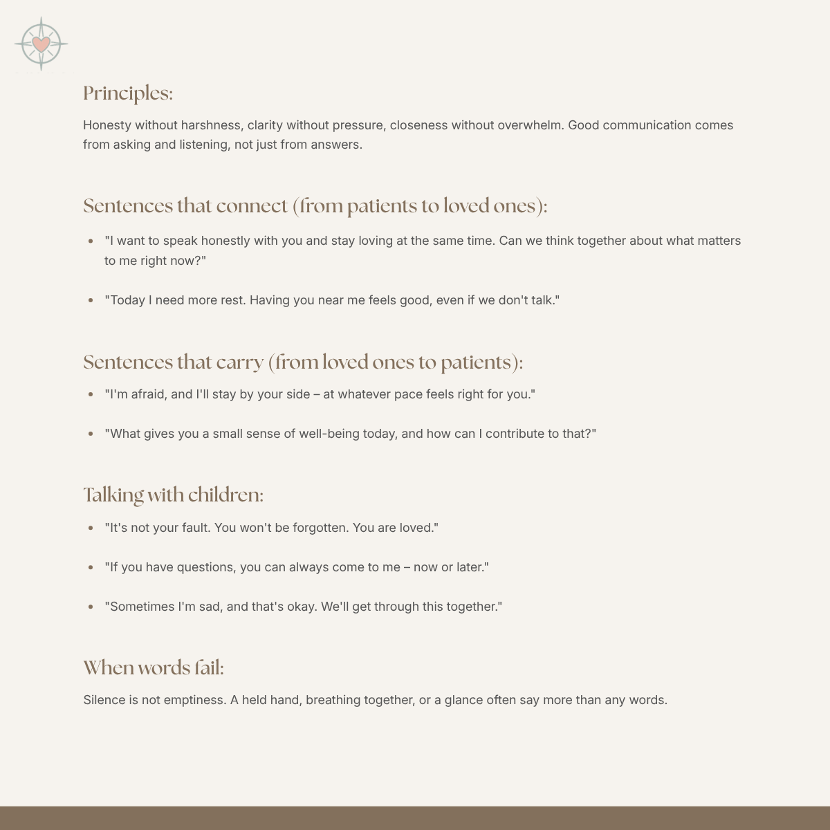 EN: The Palliative Compass For Loved Ones