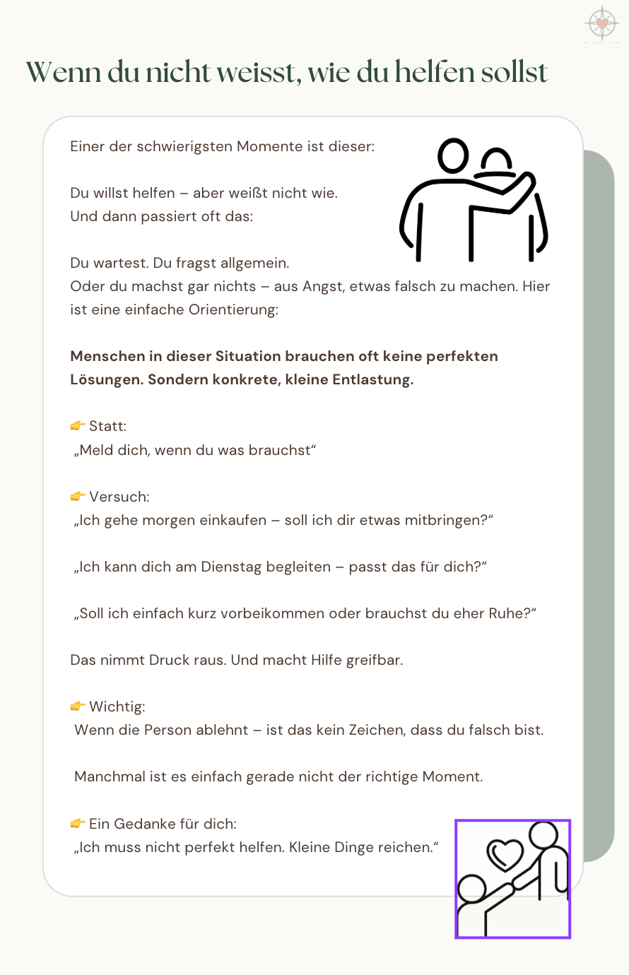 Wenn ein geliebter Mensch an Krebs erkrankt
